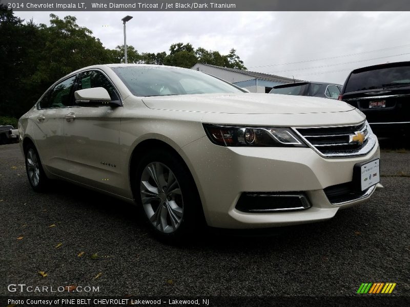 White Diamond Tricoat / Jet Black/Dark Titanium 2014 Chevrolet Impala LT