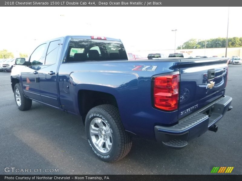 Deep Ocean Blue Metallic / Jet Black 2018 Chevrolet Silverado 1500 LT Double Cab 4x4