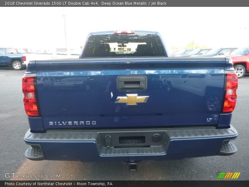 Deep Ocean Blue Metallic / Jet Black 2018 Chevrolet Silverado 1500 LT Double Cab 4x4