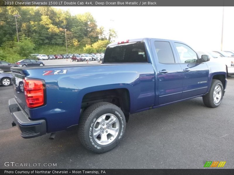 Deep Ocean Blue Metallic / Jet Black 2018 Chevrolet Silverado 1500 LT Double Cab 4x4