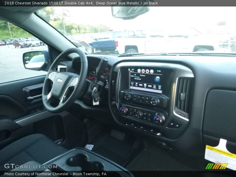 Deep Ocean Blue Metallic / Jet Black 2018 Chevrolet Silverado 1500 LT Double Cab 4x4