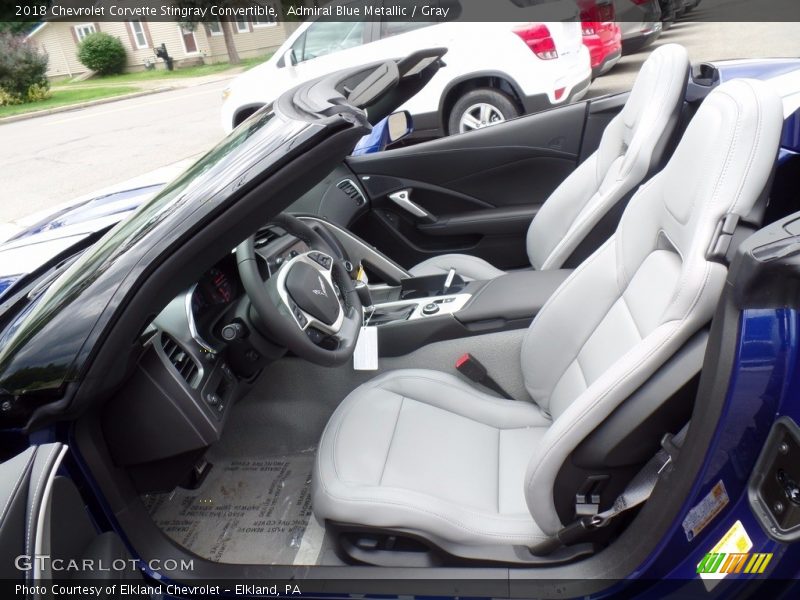  2018 Corvette Stingray Convertible Gray Interior