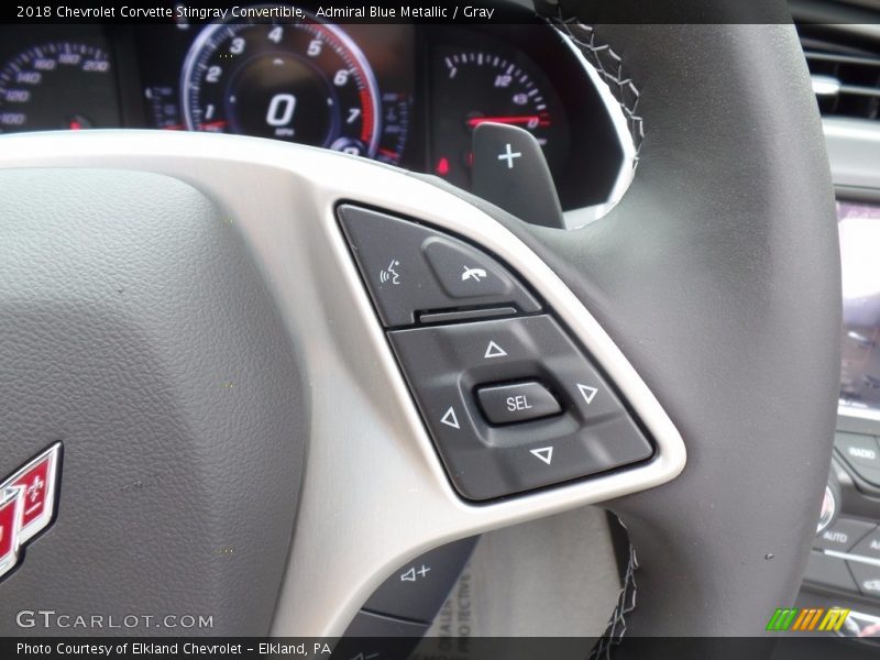 Controls of 2018 Corvette Stingray Convertible