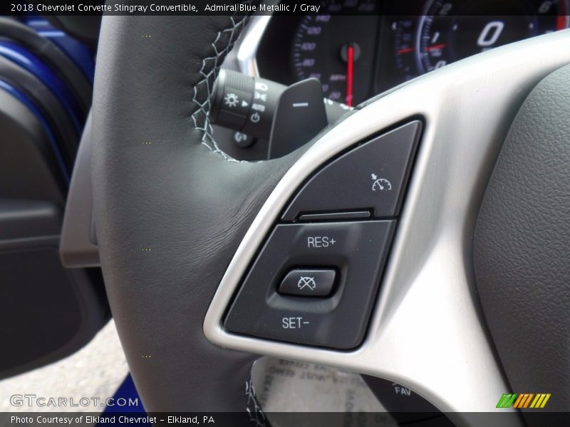 Controls of 2018 Corvette Stingray Convertible