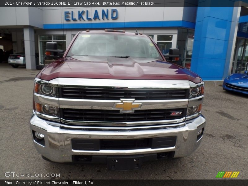 Butte Red Metallic / Jet Black 2017 Chevrolet Silverado 2500HD LT Crew Cab 4x4