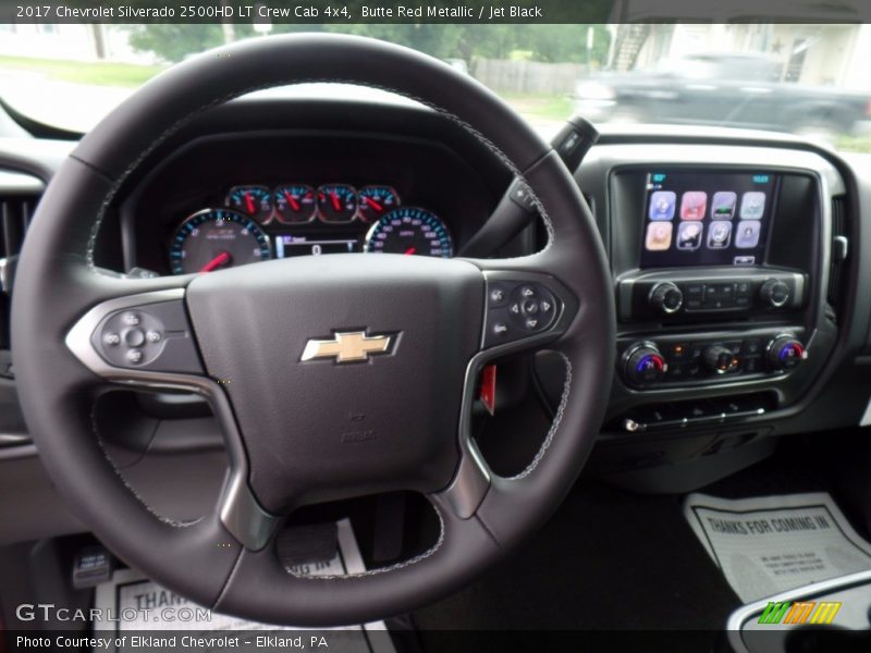 Butte Red Metallic / Jet Black 2017 Chevrolet Silverado 2500HD LT Crew Cab 4x4