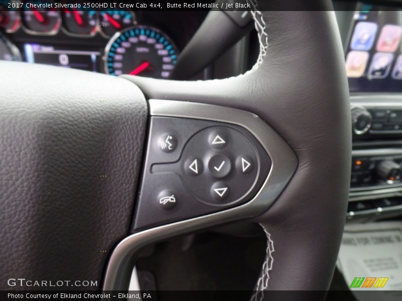 Butte Red Metallic / Jet Black 2017 Chevrolet Silverado 2500HD LT Crew Cab 4x4