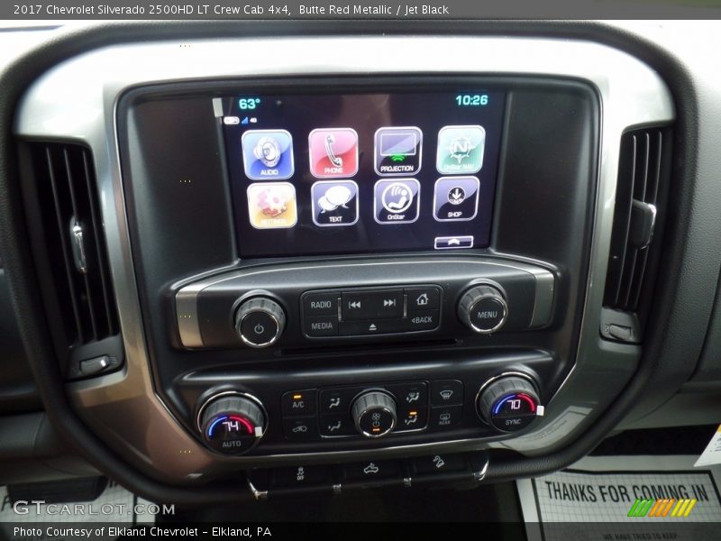 Butte Red Metallic / Jet Black 2017 Chevrolet Silverado 2500HD LT Crew Cab 4x4