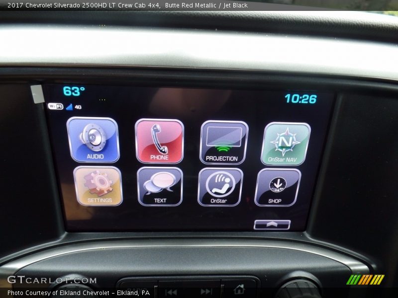 Butte Red Metallic / Jet Black 2017 Chevrolet Silverado 2500HD LT Crew Cab 4x4