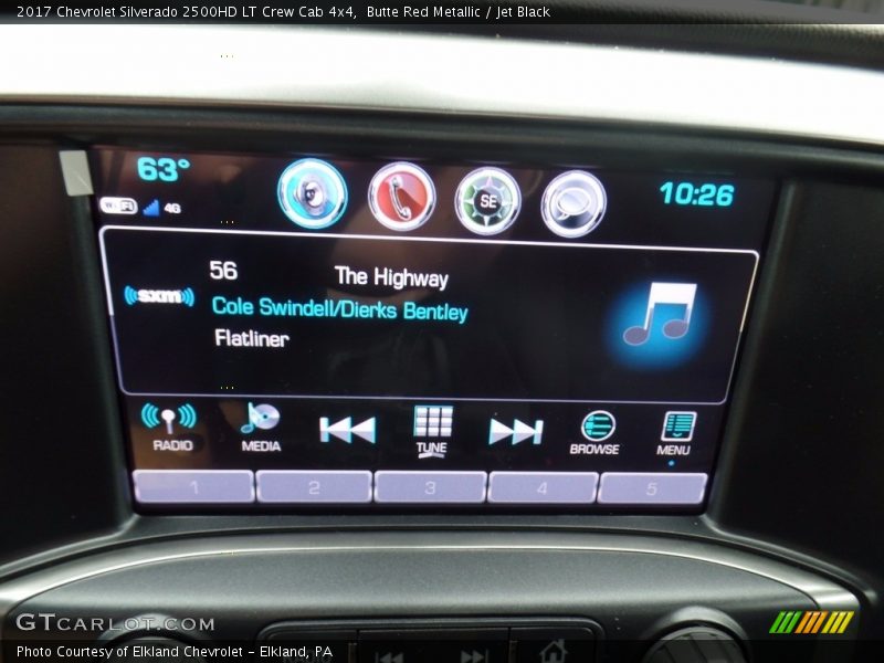 Butte Red Metallic / Jet Black 2017 Chevrolet Silverado 2500HD LT Crew Cab 4x4