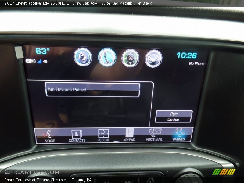 Butte Red Metallic / Jet Black 2017 Chevrolet Silverado 2500HD LT Crew Cab 4x4