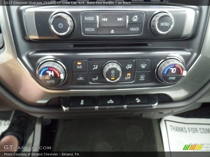 Butte Red Metallic / Jet Black 2017 Chevrolet Silverado 2500HD LT Crew Cab 4x4