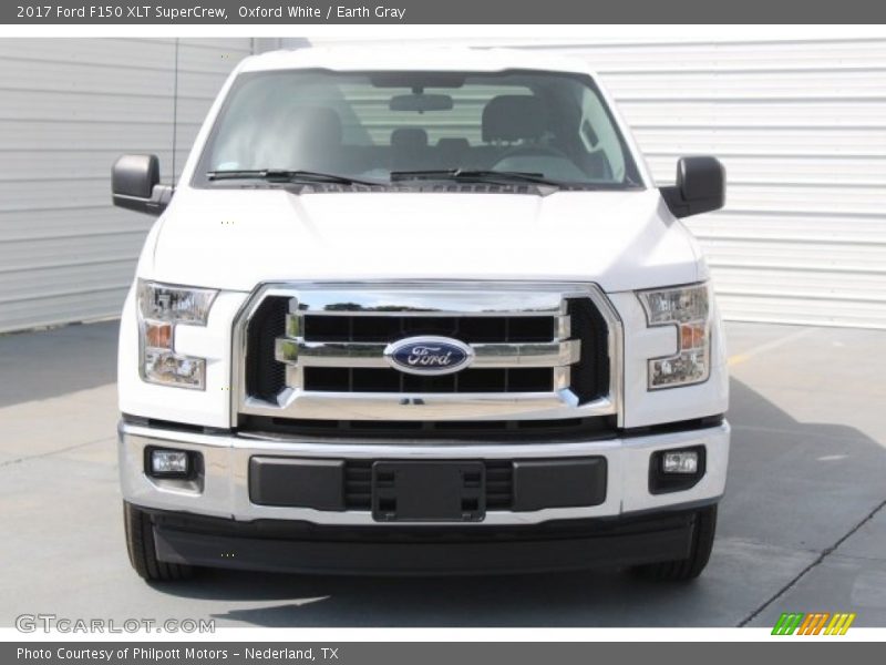 Oxford White / Earth Gray 2017 Ford F150 XLT SuperCrew