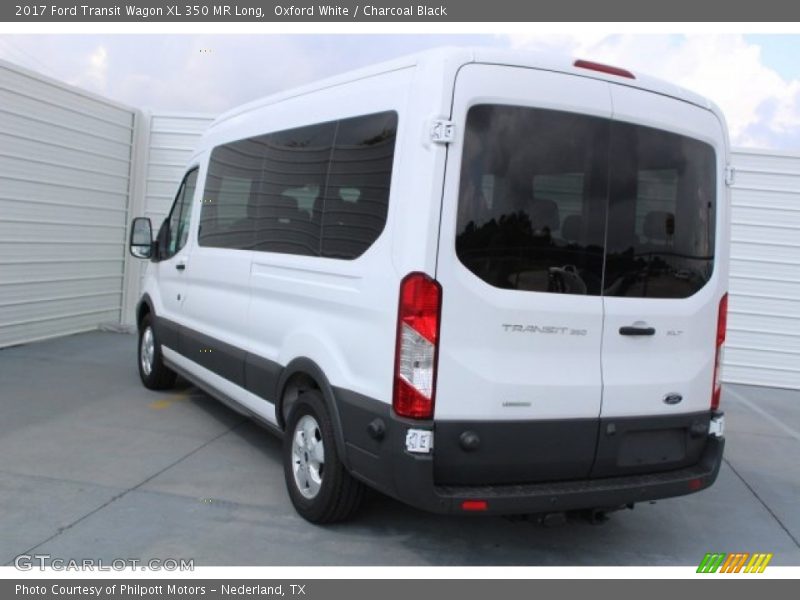 Oxford White / Charcoal Black 2017 Ford Transit Wagon XL 350 MR Long