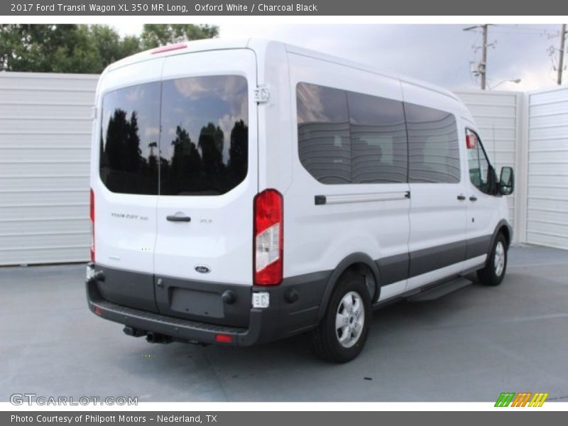 Oxford White / Charcoal Black 2017 Ford Transit Wagon XL 350 MR Long