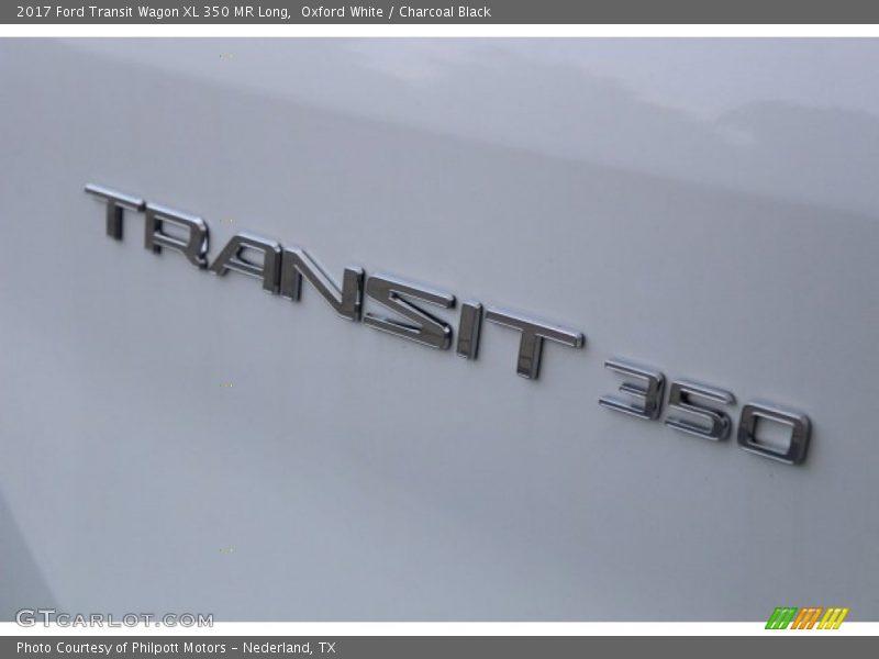 Oxford White / Charcoal Black 2017 Ford Transit Wagon XL 350 MR Long