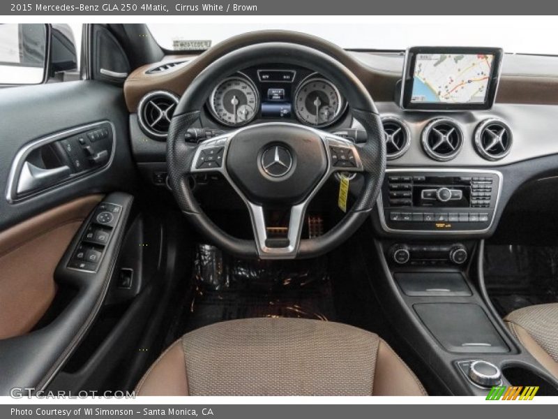 Cirrus White / Brown 2015 Mercedes-Benz GLA 250 4Matic
