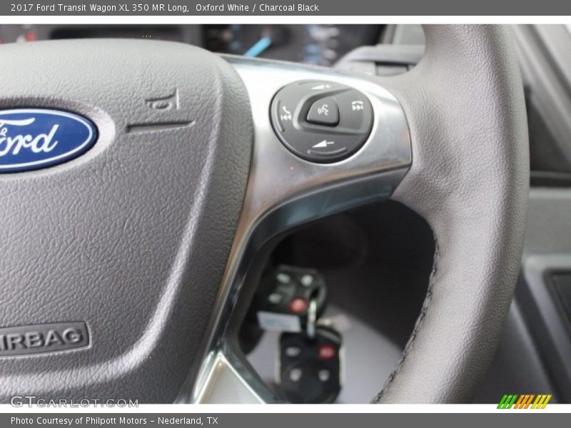 Oxford White / Charcoal Black 2017 Ford Transit Wagon XL 350 MR Long