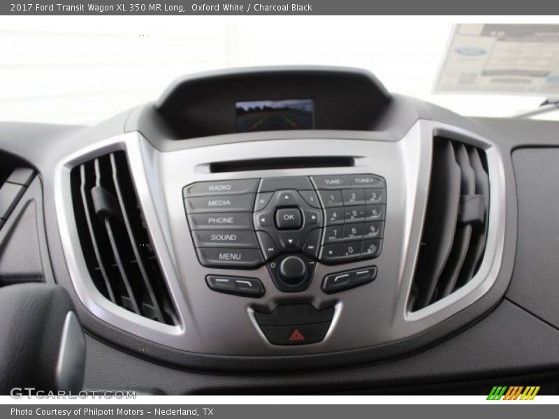 Oxford White / Charcoal Black 2017 Ford Transit Wagon XL 350 MR Long
