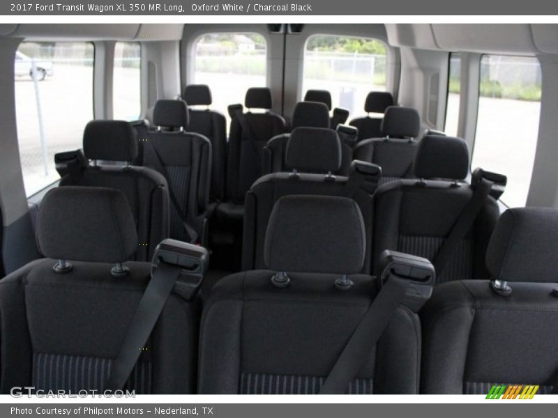 Oxford White / Charcoal Black 2017 Ford Transit Wagon XL 350 MR Long