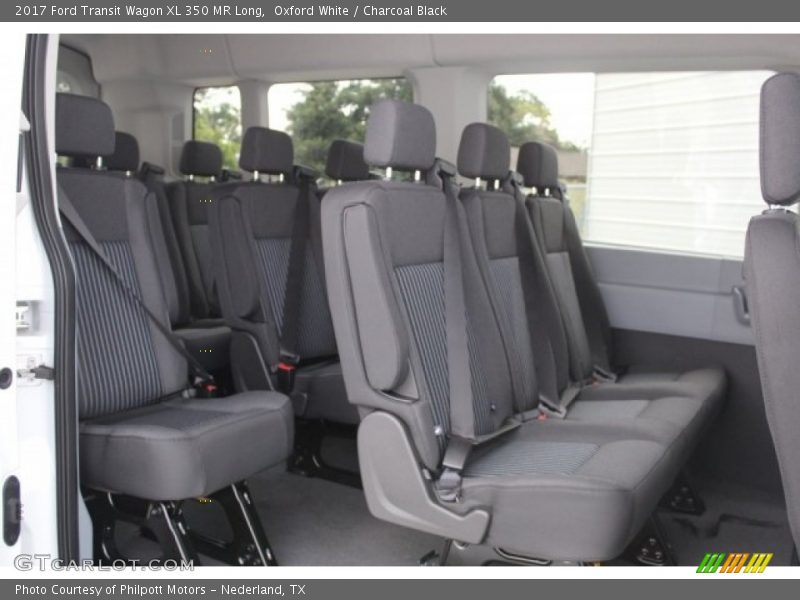Oxford White / Charcoal Black 2017 Ford Transit Wagon XL 350 MR Long