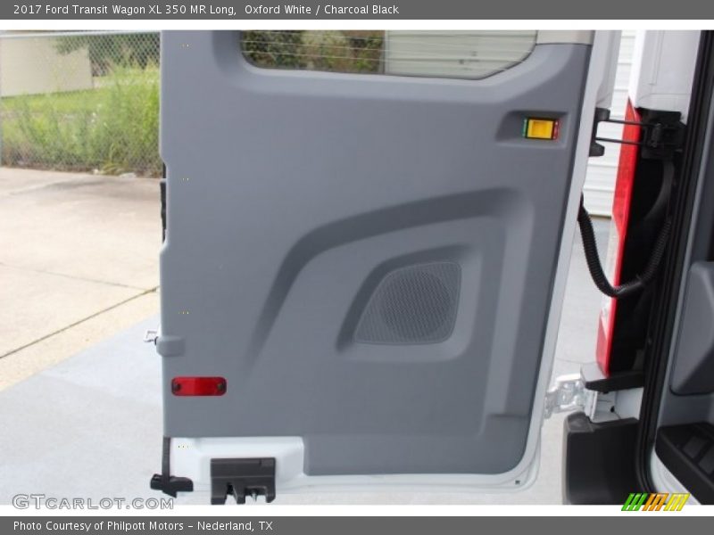 Oxford White / Charcoal Black 2017 Ford Transit Wagon XL 350 MR Long