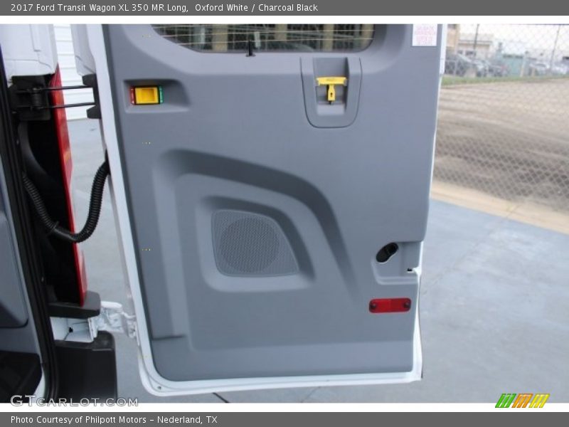 Oxford White / Charcoal Black 2017 Ford Transit Wagon XL 350 MR Long