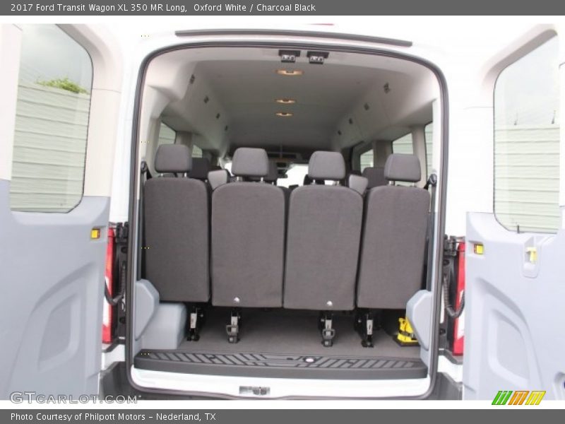 Oxford White / Charcoal Black 2017 Ford Transit Wagon XL 350 MR Long