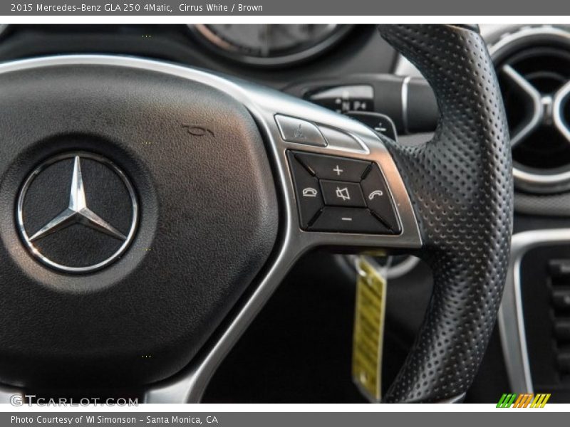 Cirrus White / Brown 2015 Mercedes-Benz GLA 250 4Matic