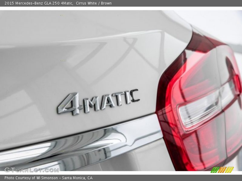 Cirrus White / Brown 2015 Mercedes-Benz GLA 250 4Matic