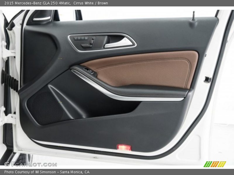 Cirrus White / Brown 2015 Mercedes-Benz GLA 250 4Matic
