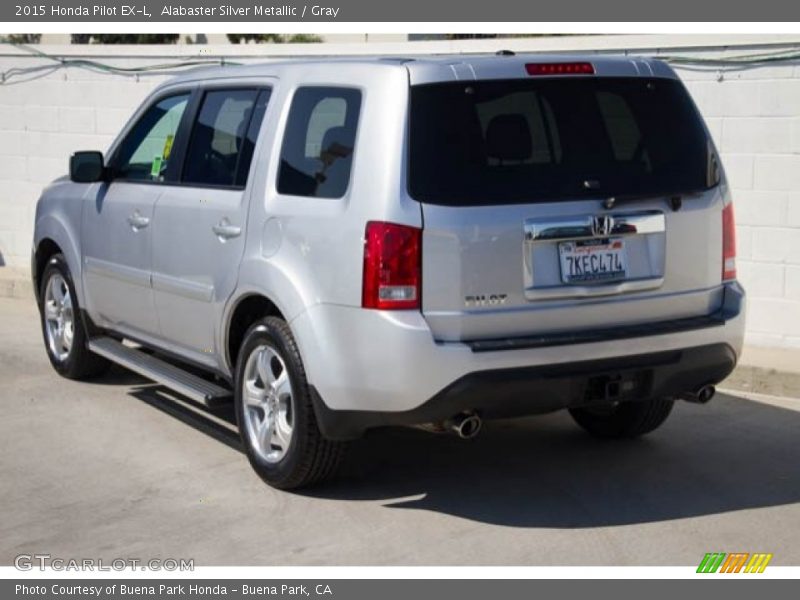 Alabaster Silver Metallic / Gray 2015 Honda Pilot EX-L