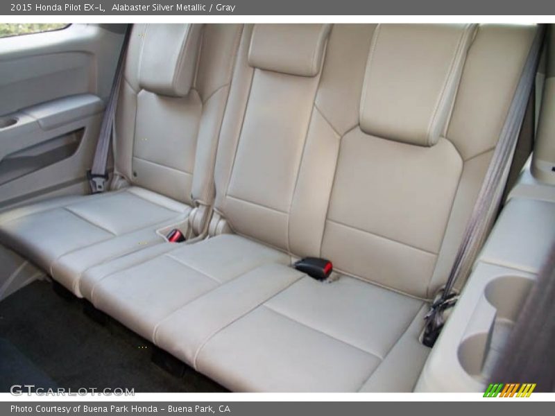 Alabaster Silver Metallic / Gray 2015 Honda Pilot EX-L