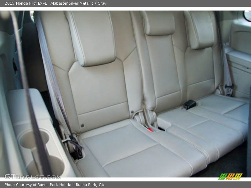 Alabaster Silver Metallic / Gray 2015 Honda Pilot EX-L