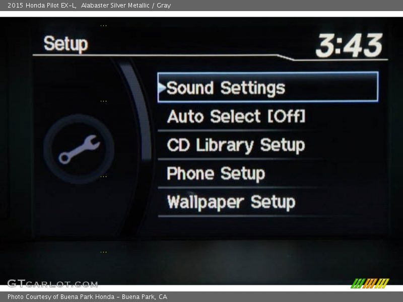 Alabaster Silver Metallic / Gray 2015 Honda Pilot EX-L