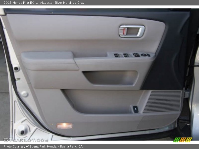 Alabaster Silver Metallic / Gray 2015 Honda Pilot EX-L
