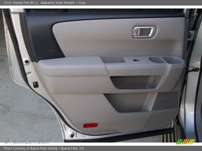 Alabaster Silver Metallic / Gray 2015 Honda Pilot EX-L
