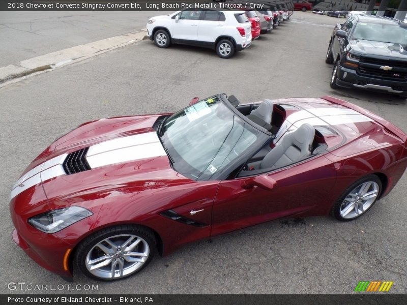 Long Beach Red Metallic Tintcoat / Gray 2018 Chevrolet Corvette Stingray Convertible