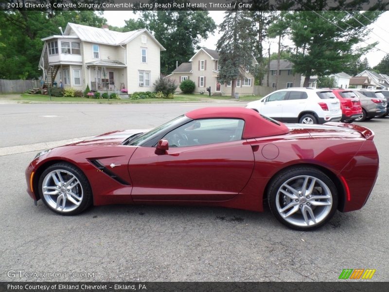 Long Beach Red Metallic Tintcoat / Gray 2018 Chevrolet Corvette Stingray Convertible