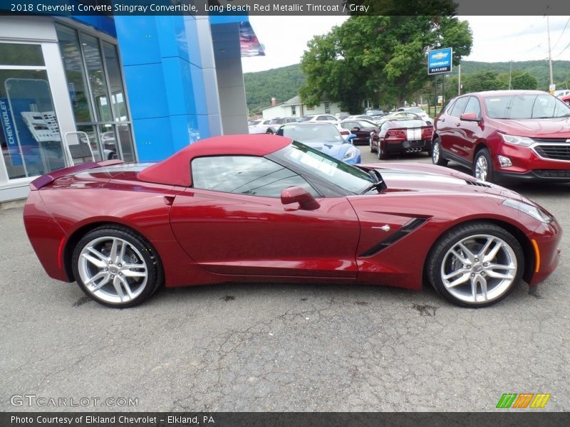 Long Beach Red Metallic Tintcoat / Gray 2018 Chevrolet Corvette Stingray Convertible