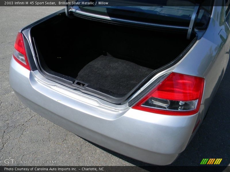 Brilliant Silver Metallic / Willow 2003 Infiniti M 45 Sport Sedan