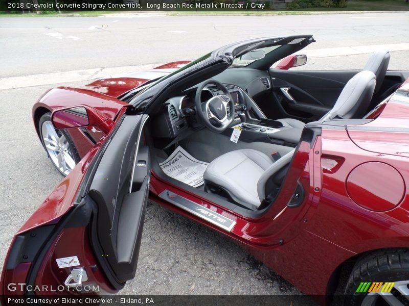 Long Beach Red Metallic Tintcoat / Gray 2018 Chevrolet Corvette Stingray Convertible