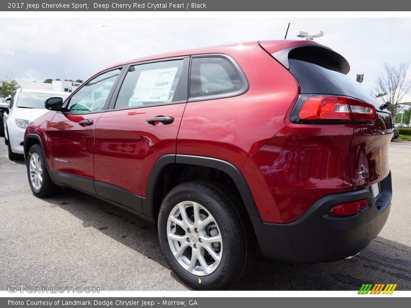 Deep Cherry Red Crystal Pearl / Black 2017 Jeep Cherokee Sport