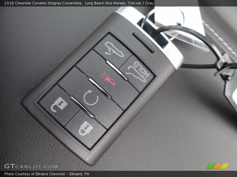 Long Beach Red Metallic Tintcoat / Gray 2018 Chevrolet Corvette Stingray Convertible