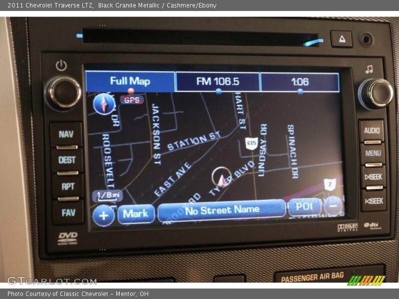 Black Granite Metallic / Cashmere/Ebony 2011 Chevrolet Traverse LTZ