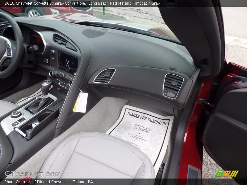 Long Beach Red Metallic Tintcoat / Gray 2018 Chevrolet Corvette Stingray Convertible