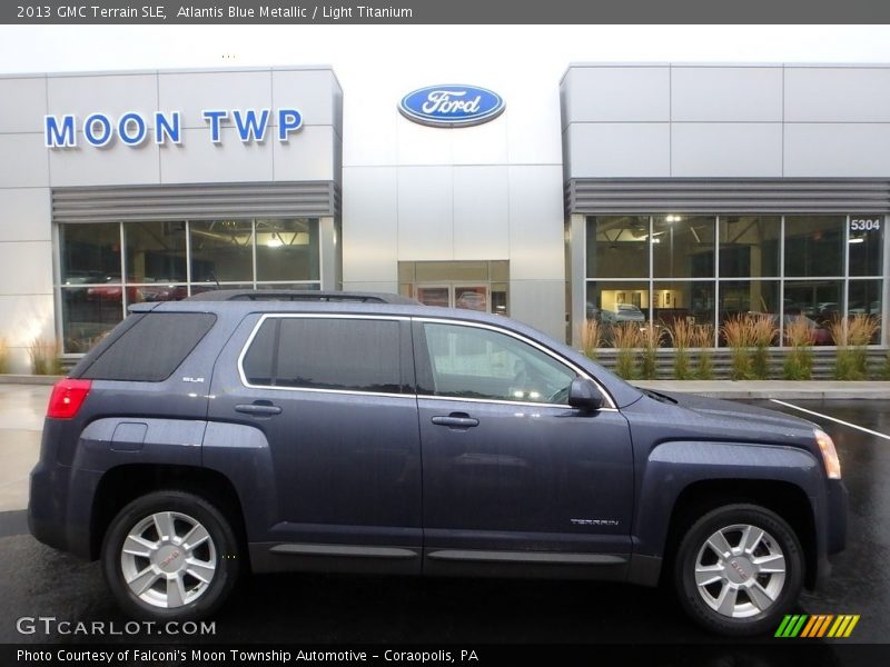 Atlantis Blue Metallic / Light Titanium 2013 GMC Terrain SLE
