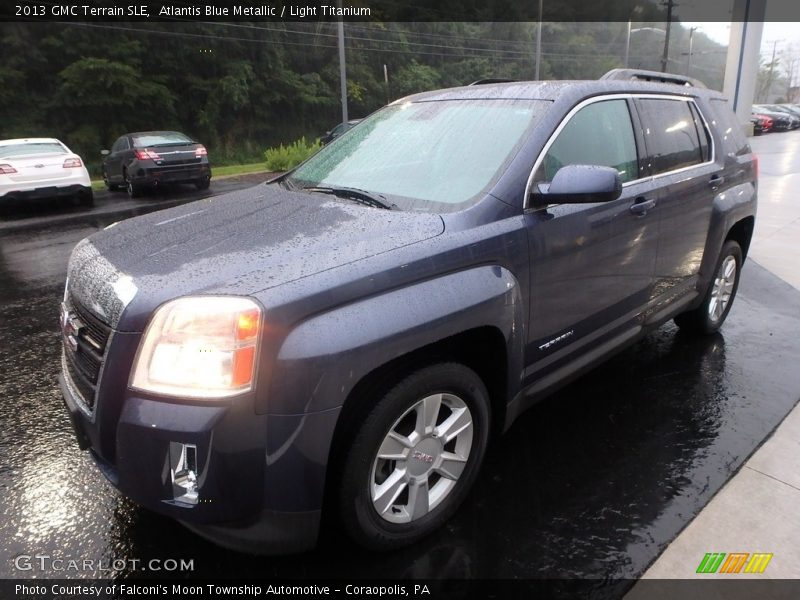 Atlantis Blue Metallic / Light Titanium 2013 GMC Terrain SLE