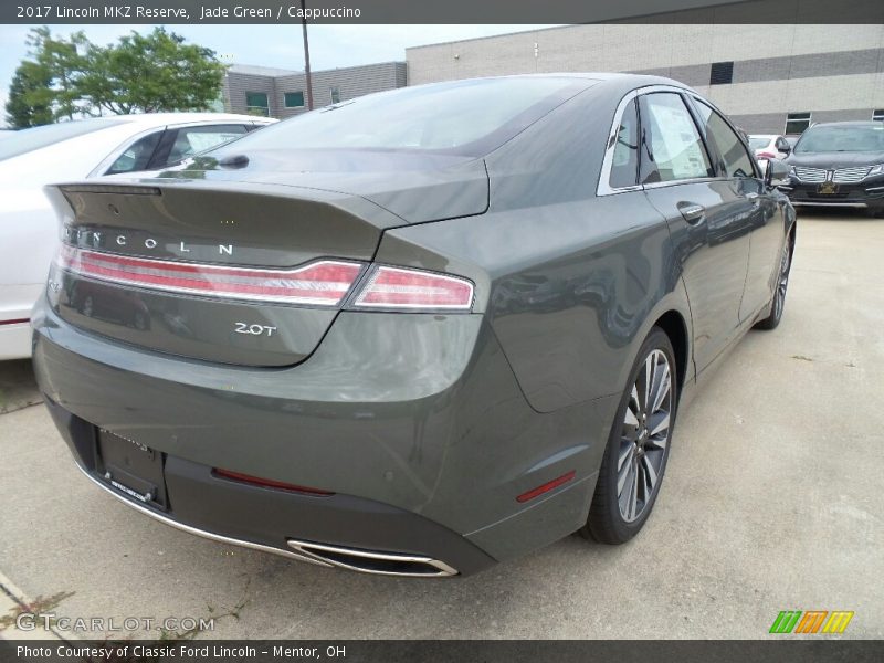 Jade Green / Cappuccino 2017 Lincoln MKZ Reserve