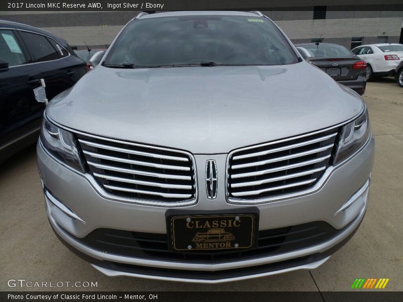 Ingot Silver / Ebony 2017 Lincoln MKC Reserve AWD